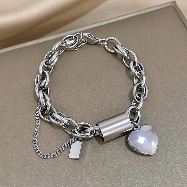 Pulsera Charme Corazón Dorado