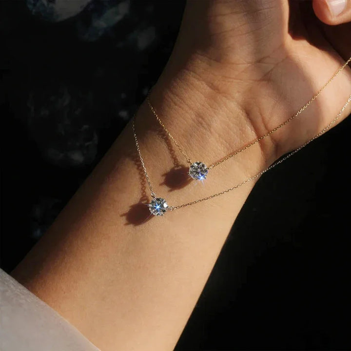 Pendiente Solitario Elegante con Cristal