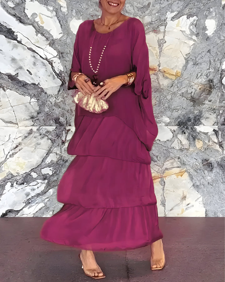 Monique™ | Vestido de Chiffon con Falda de Tul