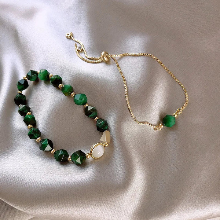 Conjunto de Pulseras Elegantes en Verde