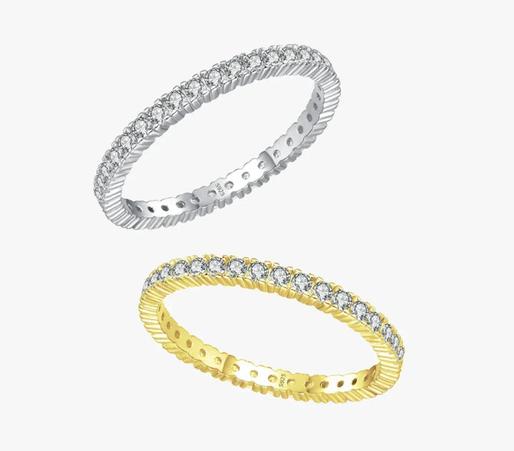 Anillo Eternidad Minimalista Iluminado