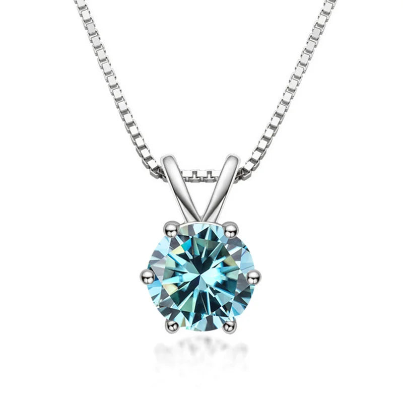 Collier Solitaire Elegante con Moissanita