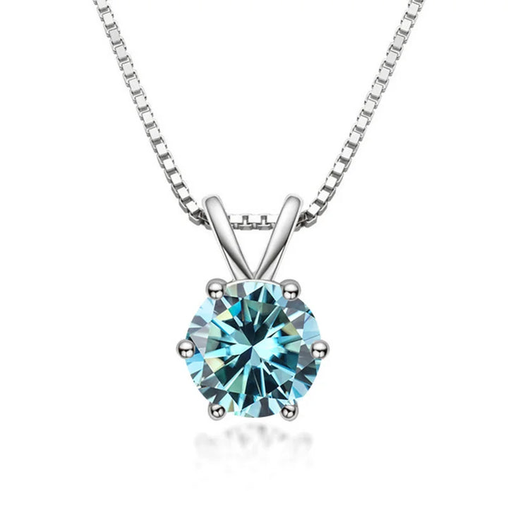 Collier Solitaire Elegante con Moissanita