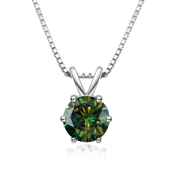 Collier Solitaire Elegante con Moissanita