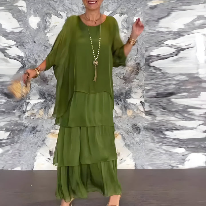 Monique™ | Vestido de Chiffon con Falda de Tul