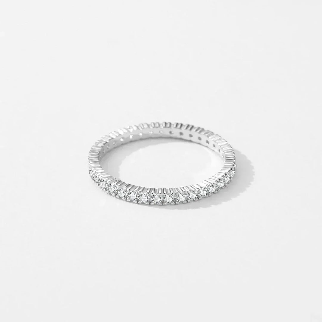 Anillo Eternidad Minimalista Iluminado