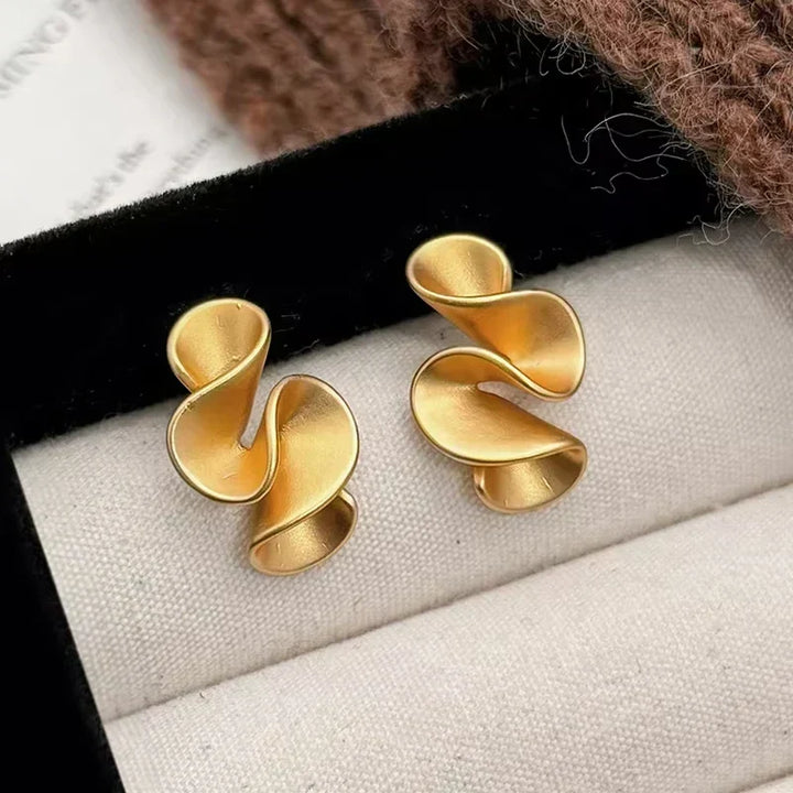 Pendientes de Flores de Plata y Oro de 18K