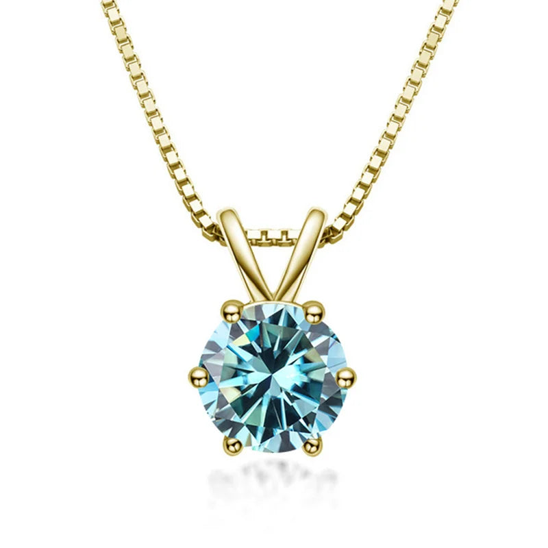 Collier Solitaire Elegante con Moissanita