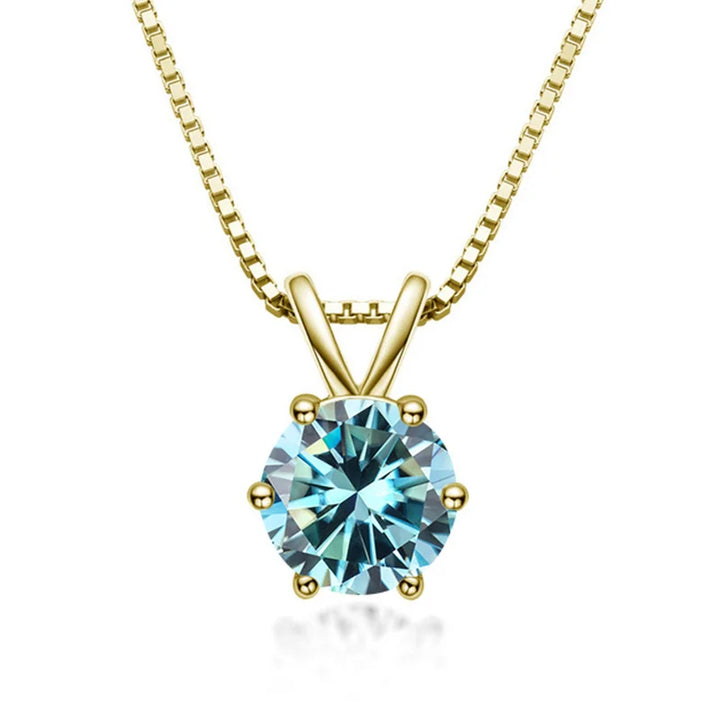 Collier Solitaire Elegante con Moissanita