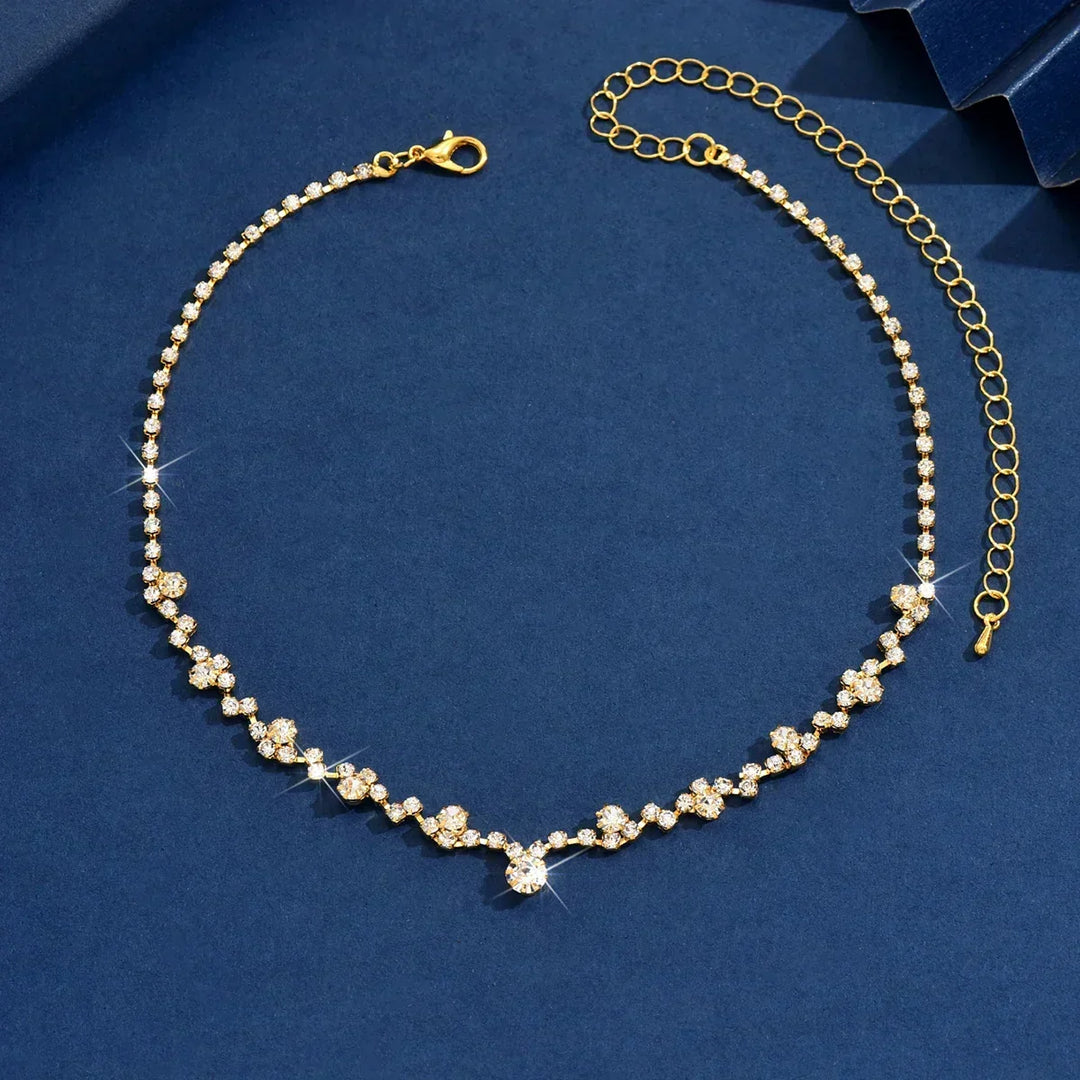 Collar de boda elegante con diamantes