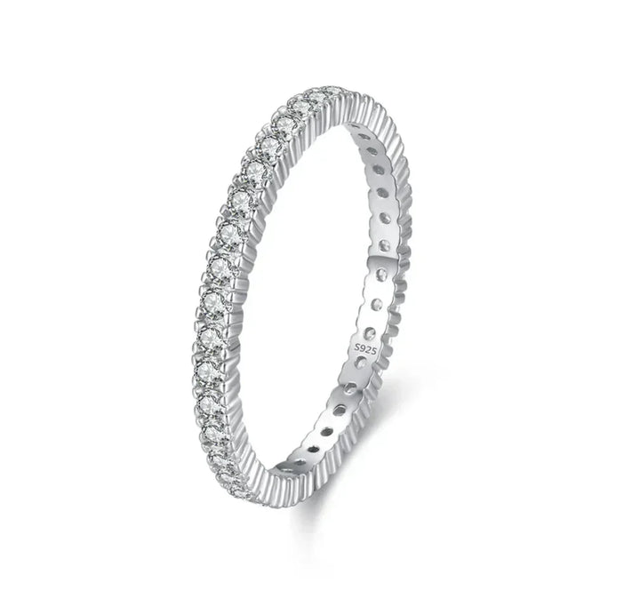 Anillo Eternidad Minimalista Iluminado