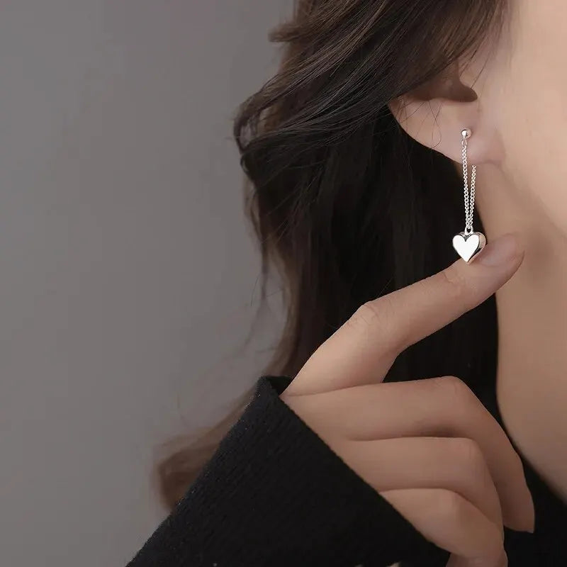 Pendientes en Forma de Corazón Geométrico