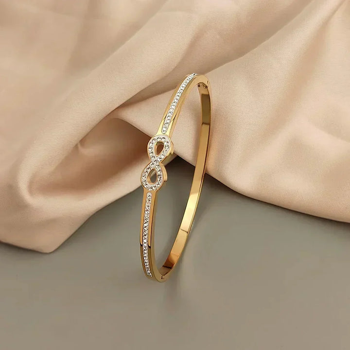 Pulsera Rígida Infinito con Cristales Exclusivos