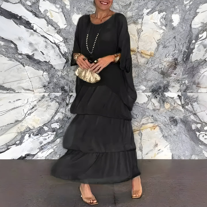 Monique™ | Vestido de Chiffon con Falda de Tul