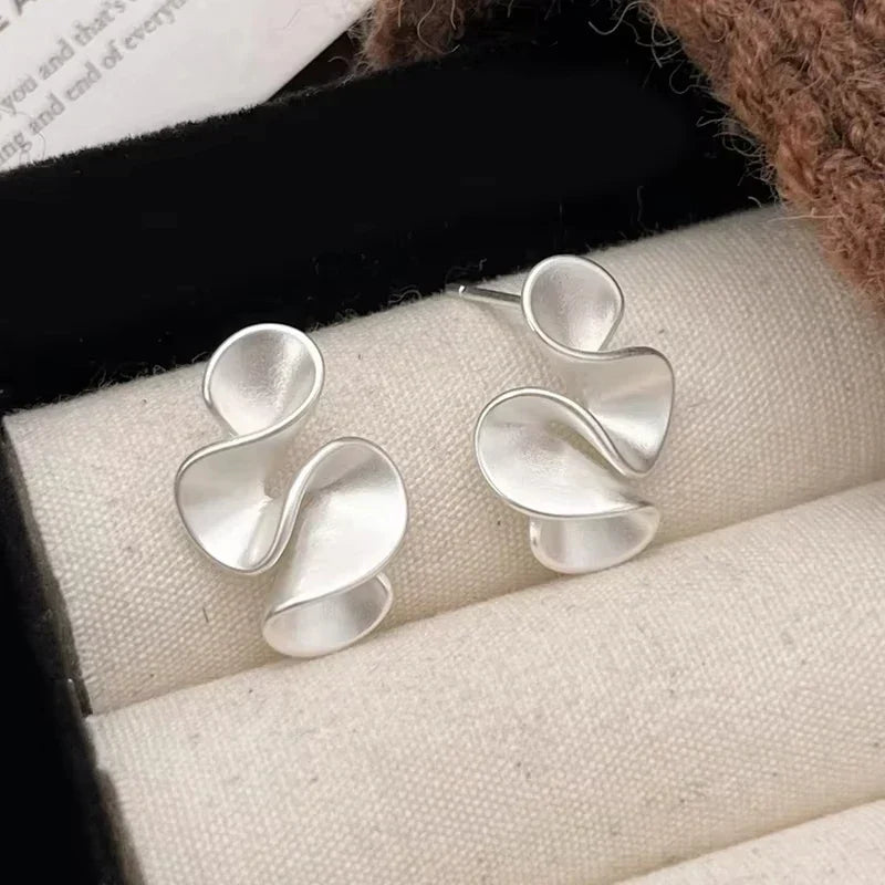 Pendientes de Flores de Plata y Oro de 18K