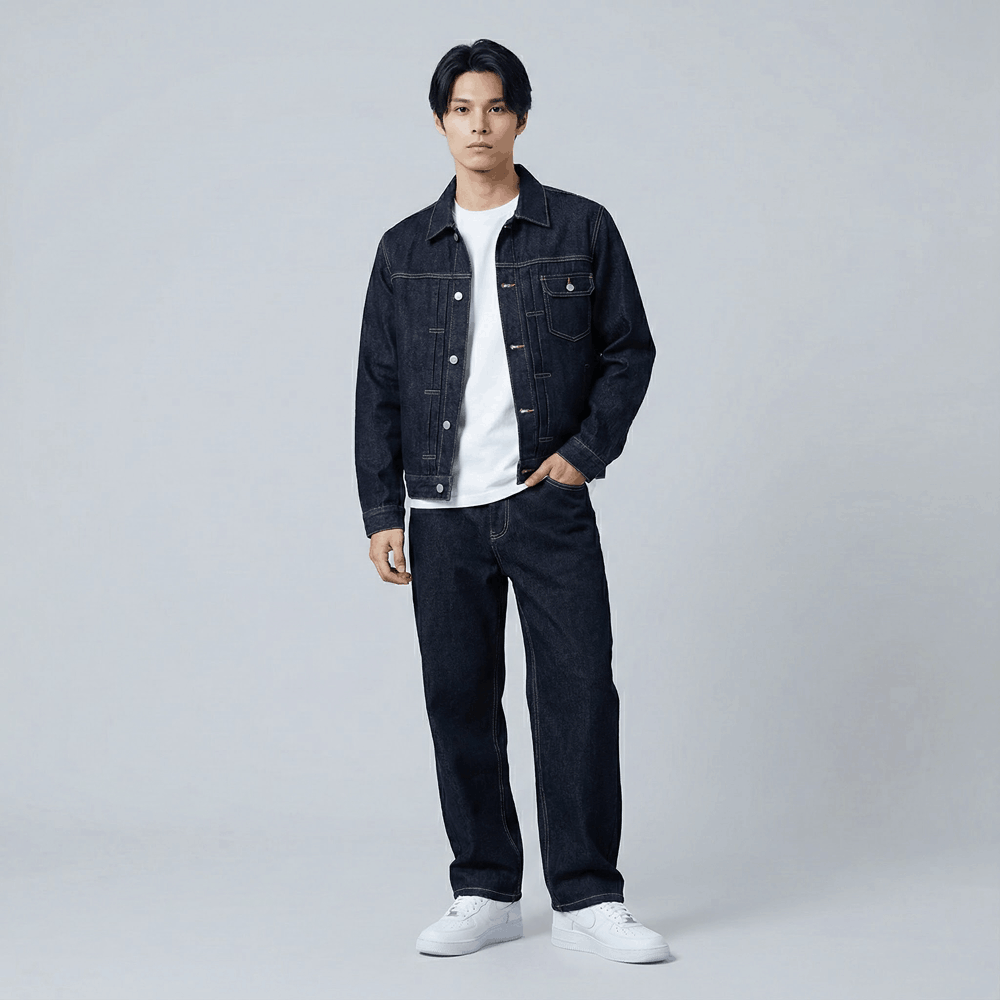 Shiro - Conjunto de denim japonés 14oz