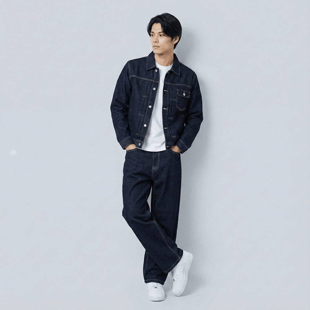 Shiro - Pantalón de denim japonés 14oz
