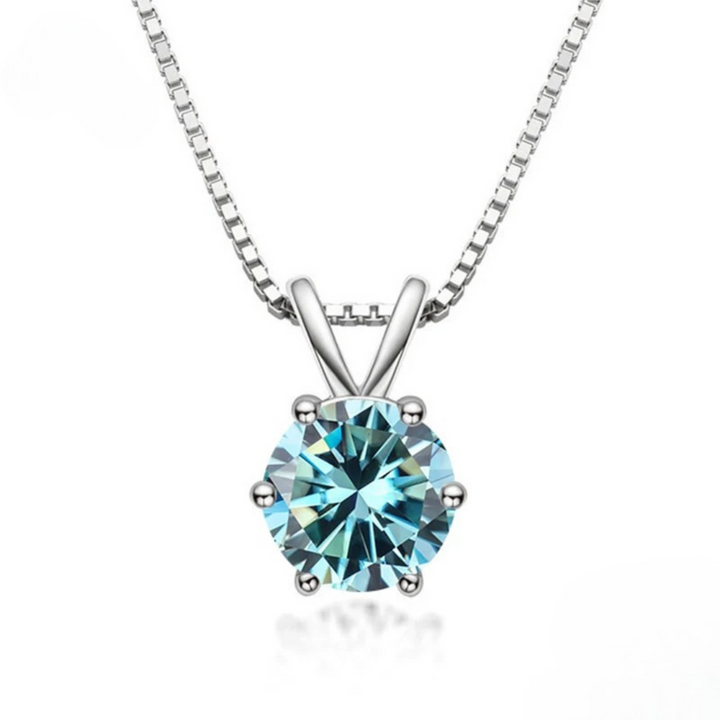 Collier Solitaire Elegante con Moissanita