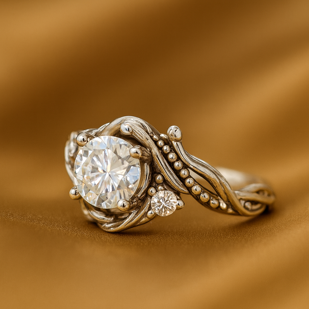 Anillo de Zirconia Plateado Elegante y Moderno