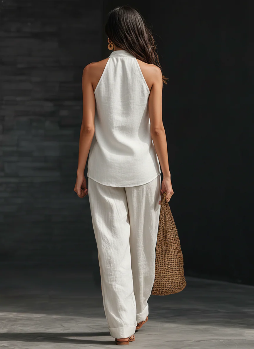 Zoë™ | Camiseta sin mangas y Pantalón ancho