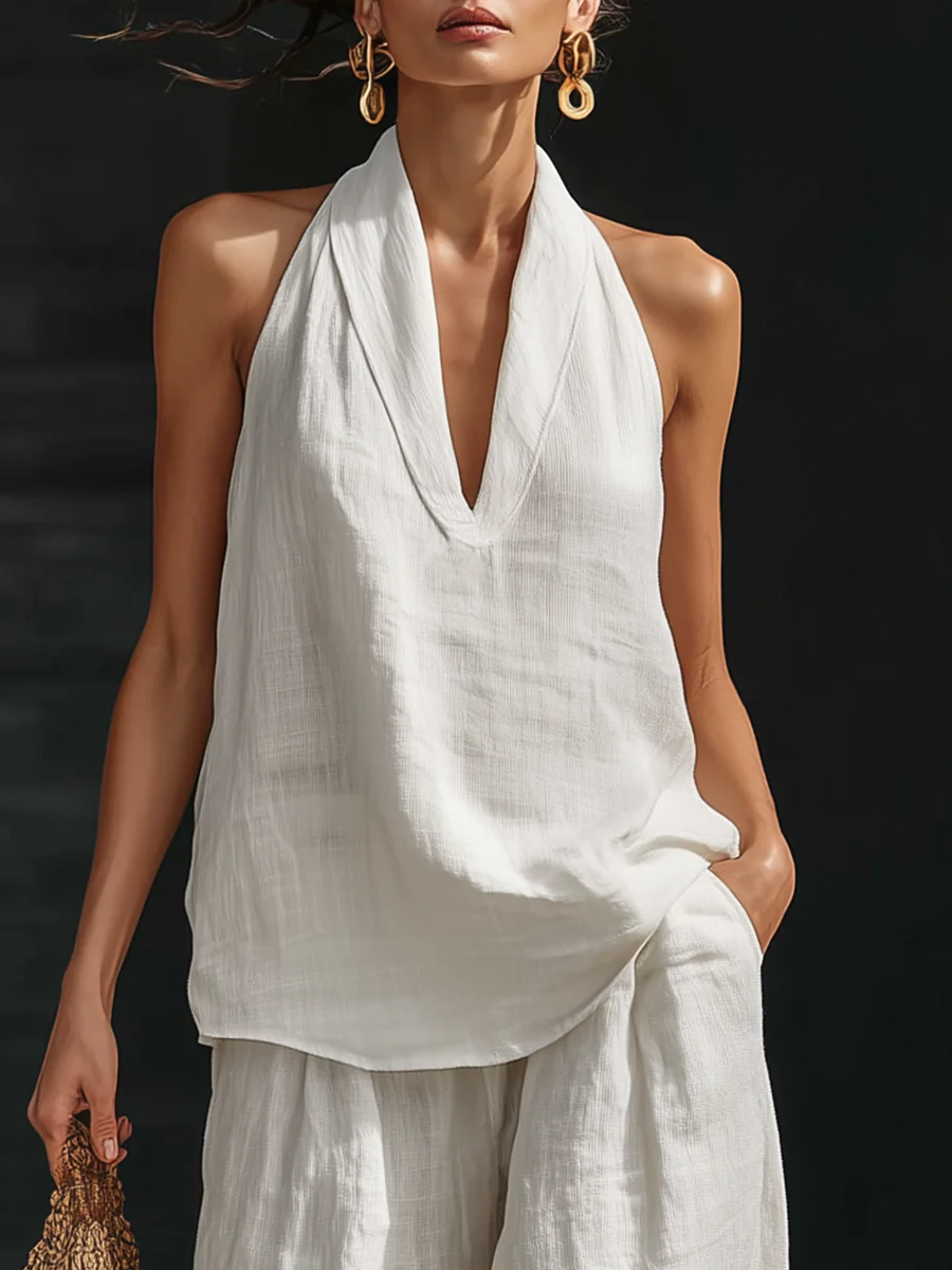 Zoë™ | Camiseta sin mangas y Pantalón ancho