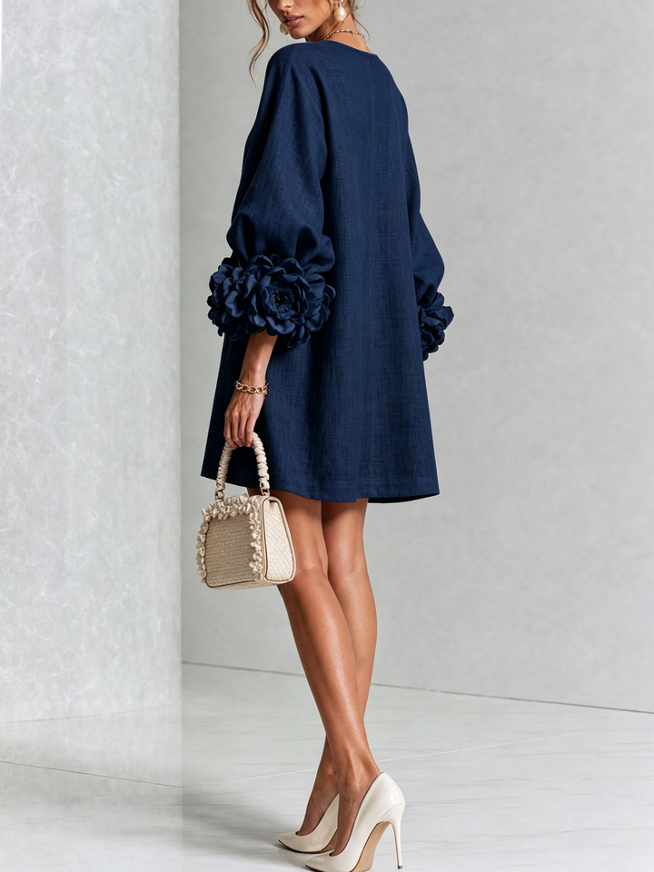 Élodie | Vestido de botones con estampado de flores