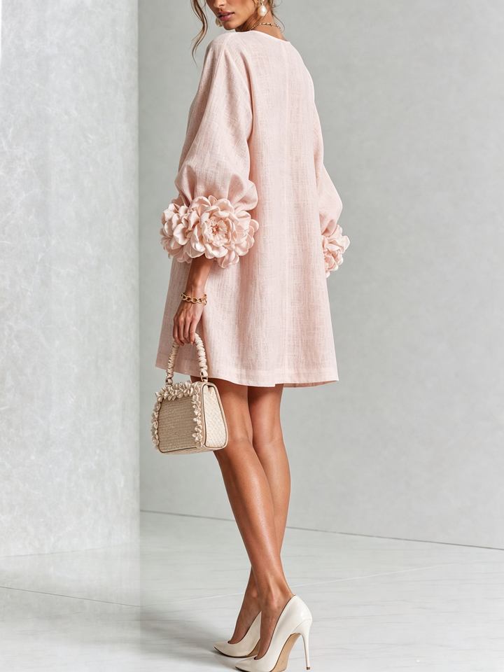 Lola | Vestido mini con estampado floral y cierre de botones