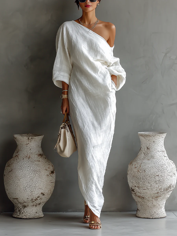 Elise™ | Vestido maxi elegante y asimétrico