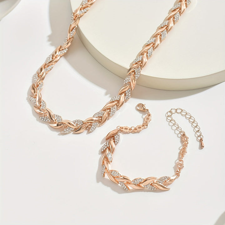 Conjunto de Joyas en Olas de Cristal