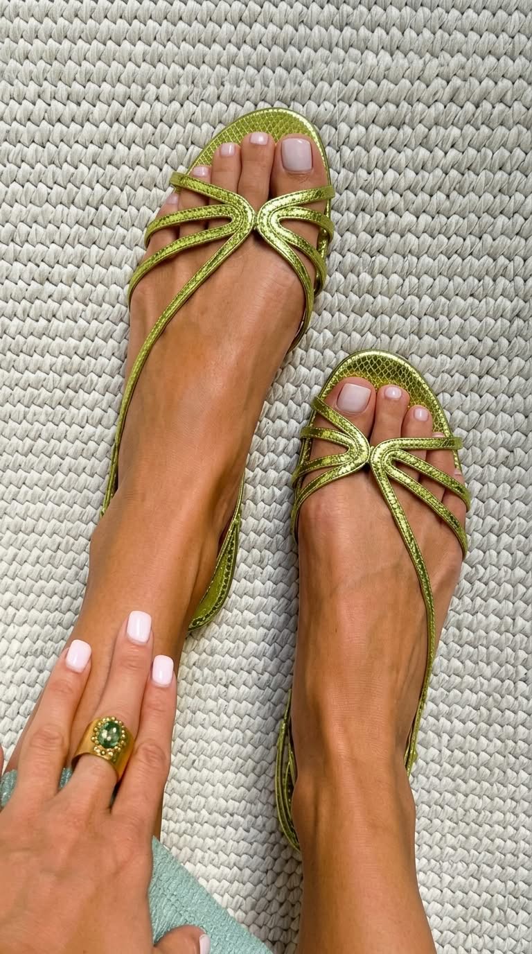 Ginevra | Sandalias Doradas Elegantes para el Verano