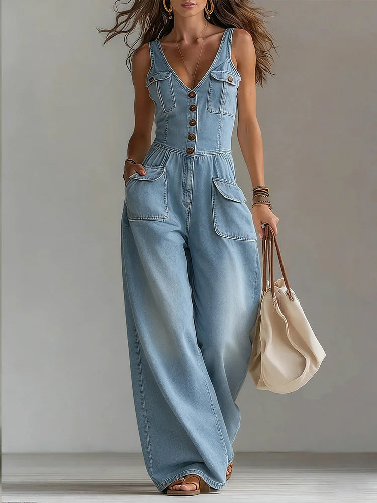 Sofia | Mono de Denim Rilassato