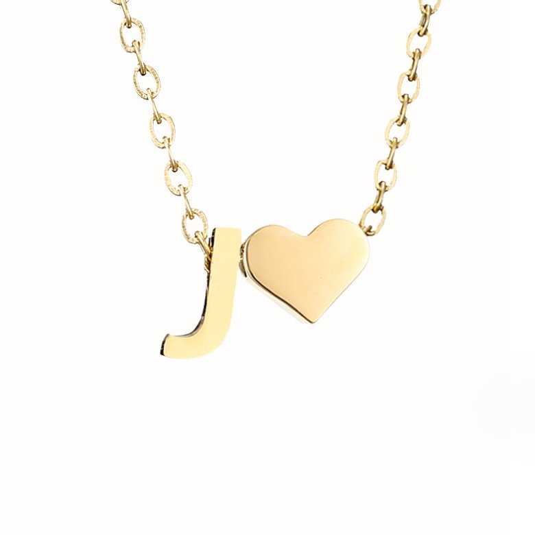 Collar Inicial Intemporal con Colgante de Corazón