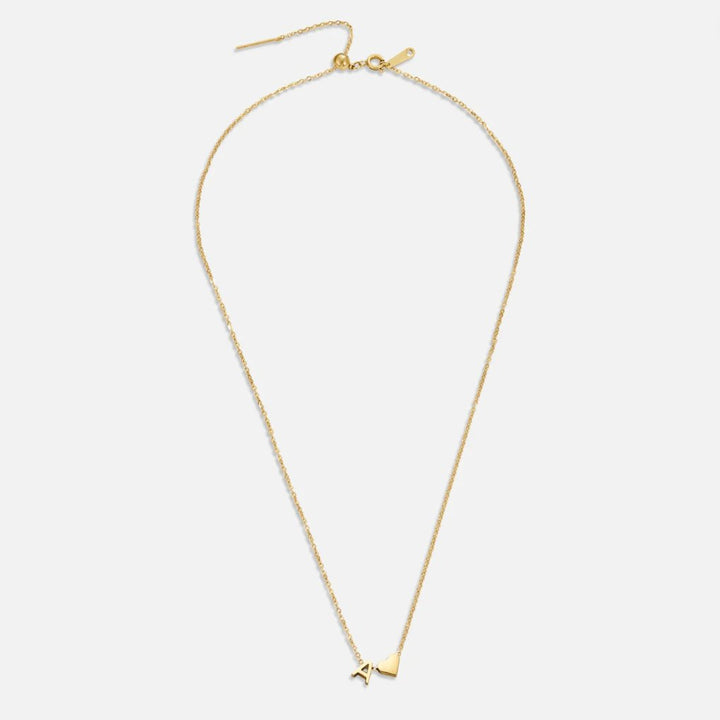 Collar Inicial Intemporal con Colgante de Corazón