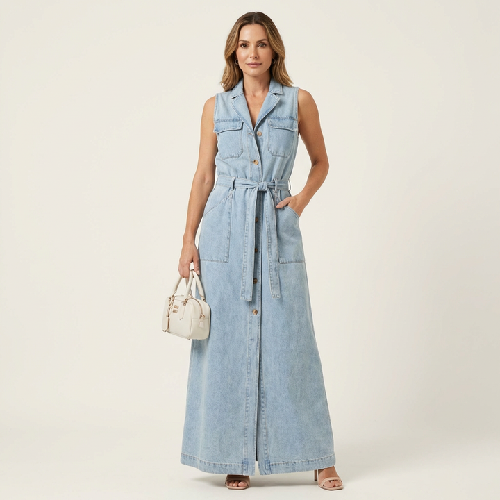 Georgina | Maxi Vestido de Denim