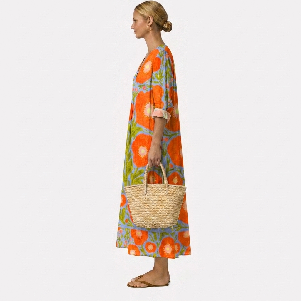 Vestido encantador Alba con estampado floral