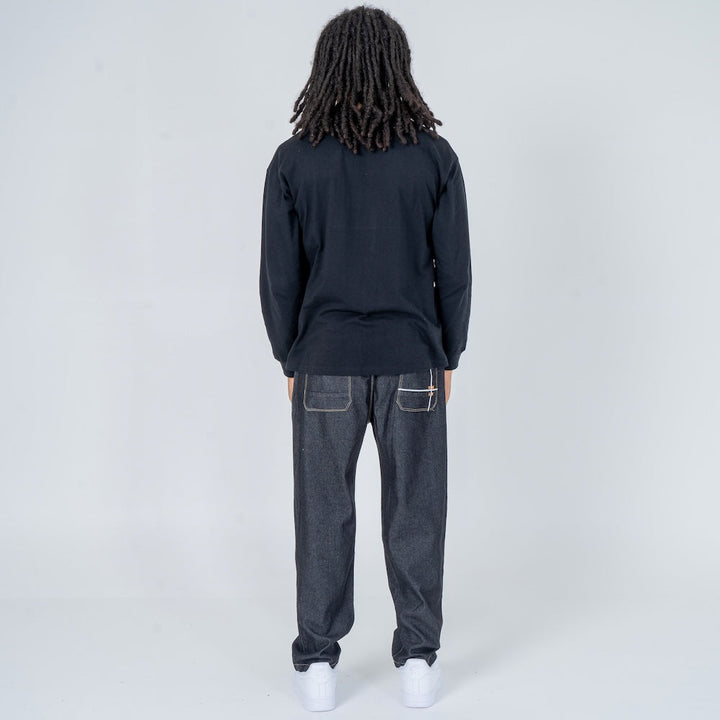 Ikki - Pantalón en denim confort