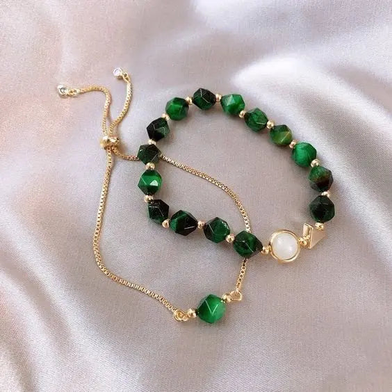Conjunto de Pulseras Elegantes en Verde