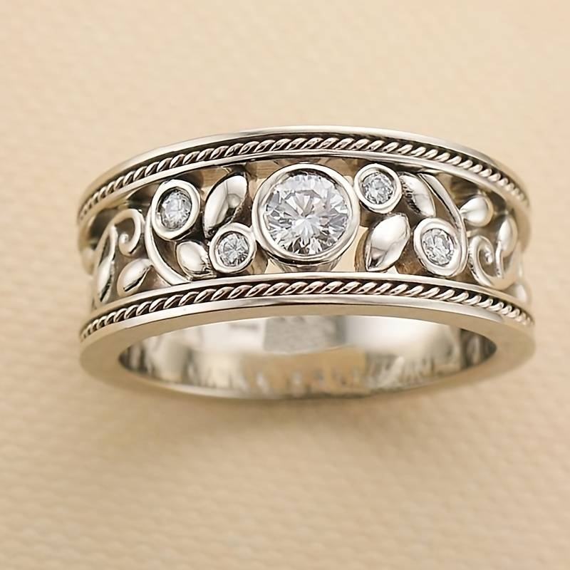 Anillo de Plata Intemporal™ – Brillo de Circonio