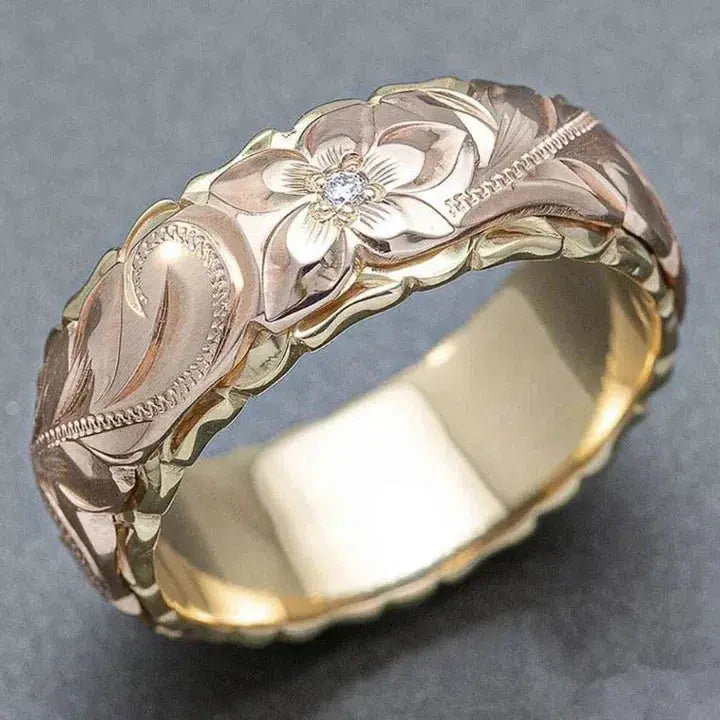 Anillo de Oro Rosa Antiguo