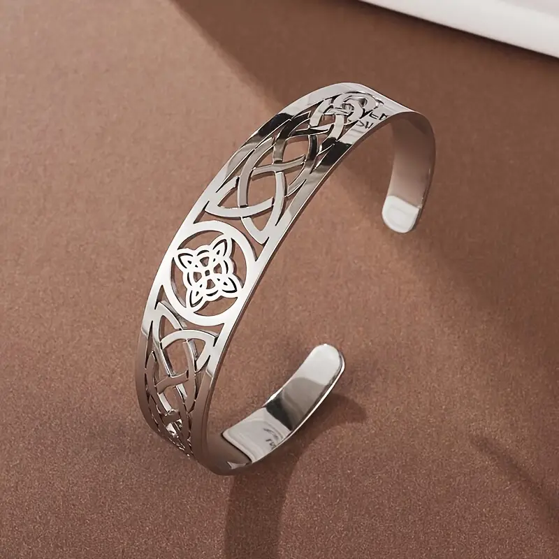 Pulsera rígida abierta de plata