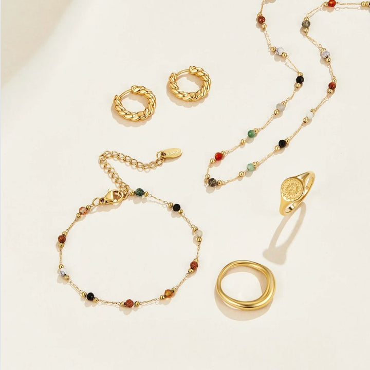 Collar minimalista con piedra