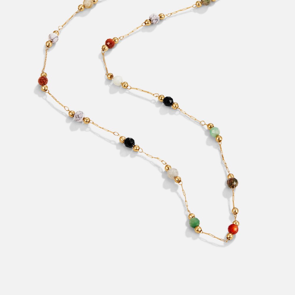 Collar minimalista con piedra