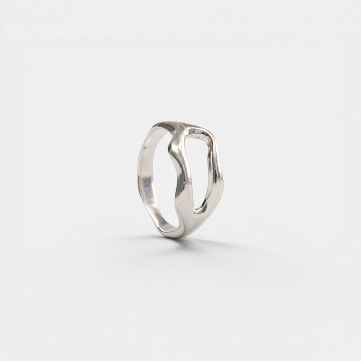 Anillo orgánico de plata esterlina 925 – hecho a mano