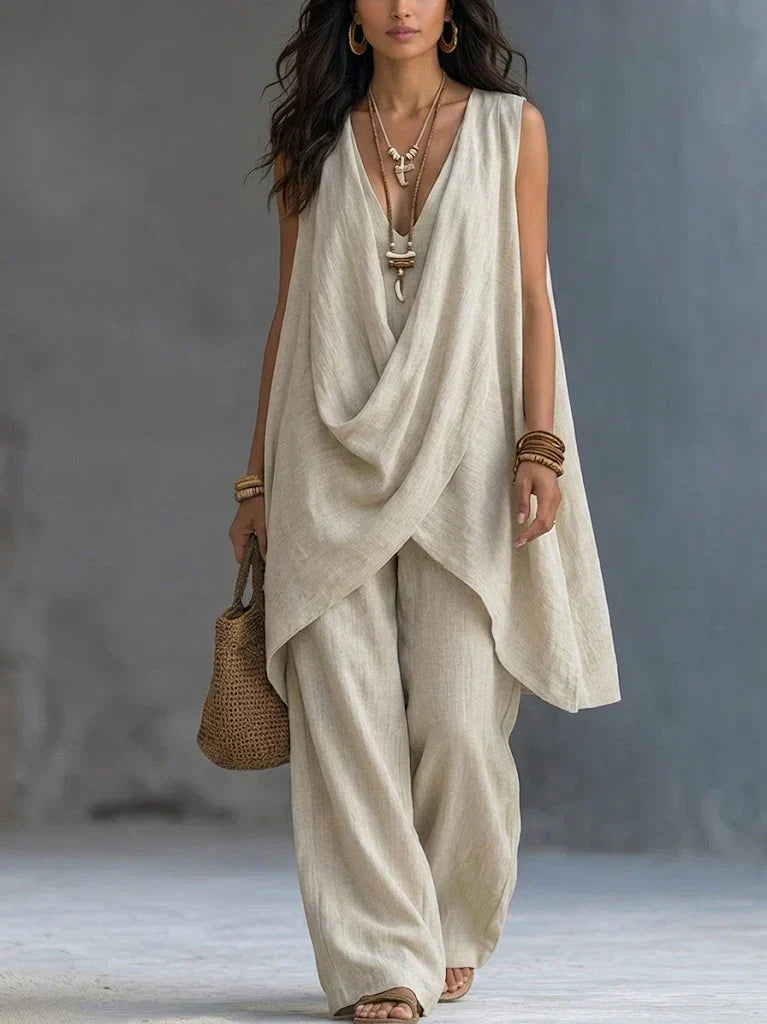 Conjunto Bohemio de Algodón y Lino