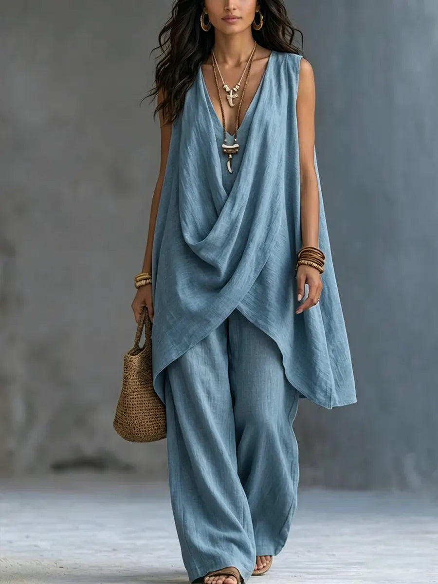 Conjunto Bohemio de Algodón y Lino