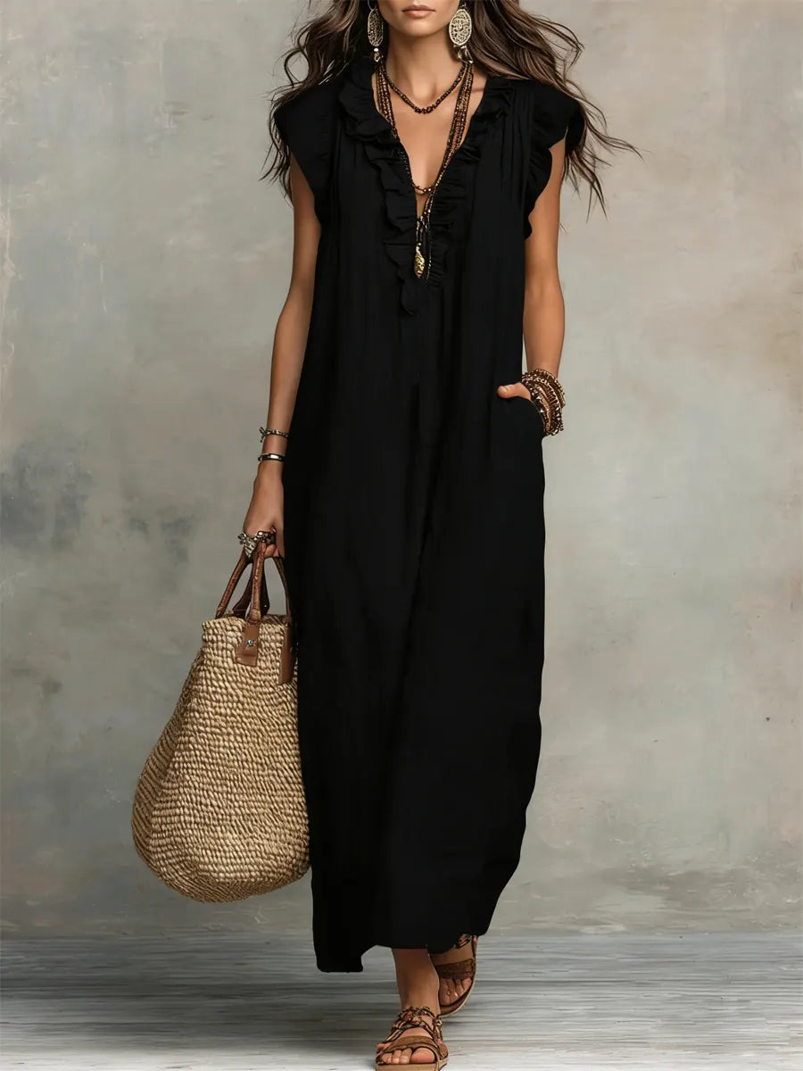 Camille | Vestido bohemio largo