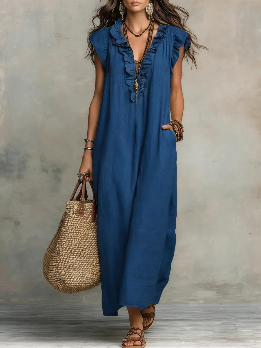 Camille | Vestido bohemio largo