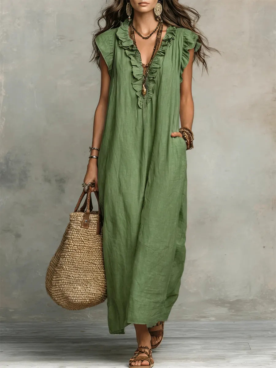 Camille | Vestido bohemio largo