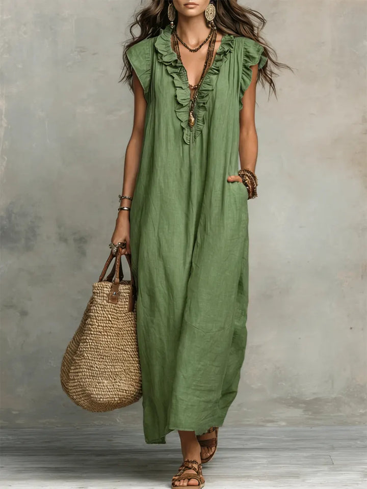 Camille | Vestido bohemio largo