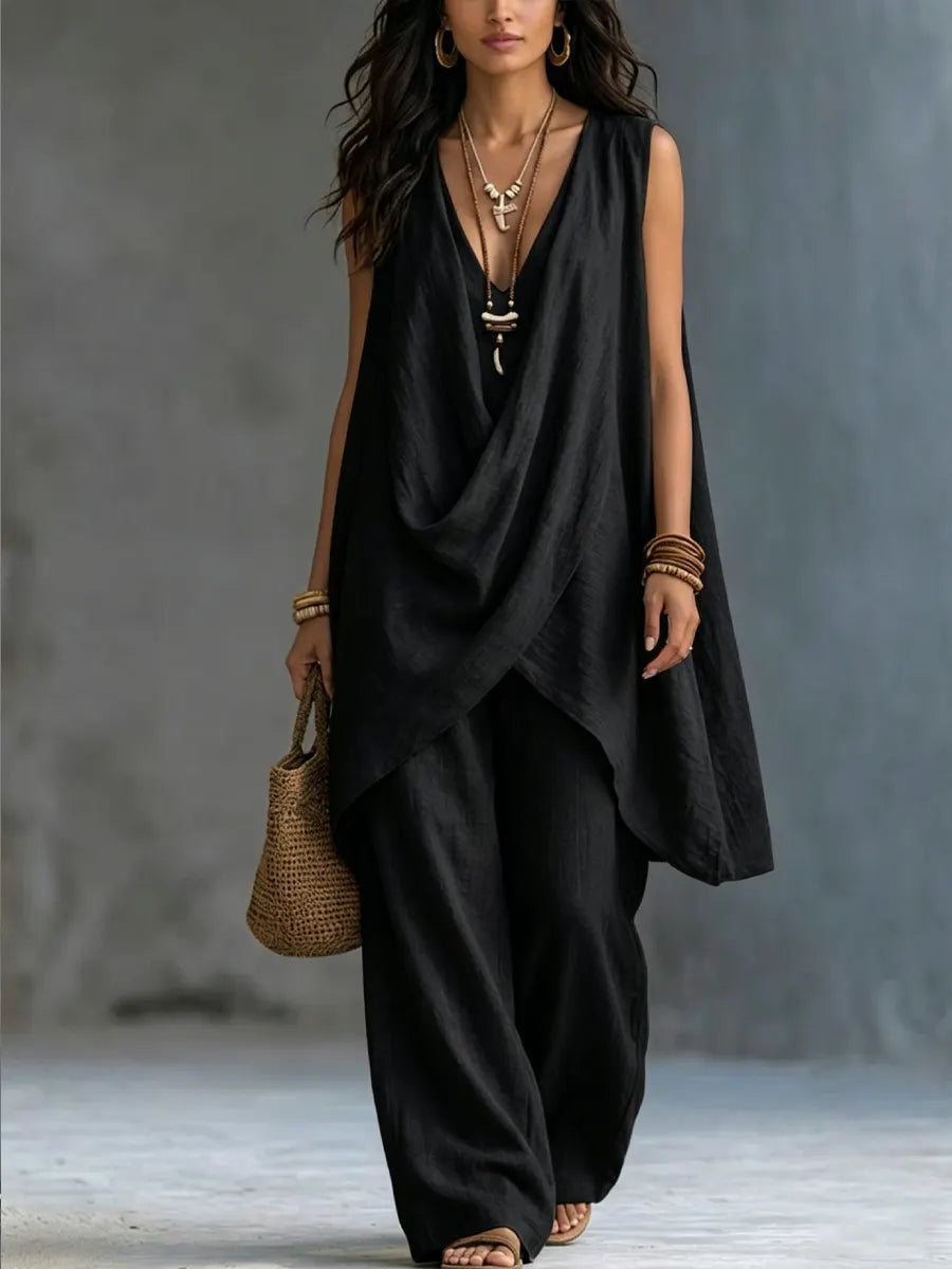 Conjunto Bohemio de Algodón y Lino